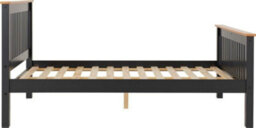 Seconique Monaco 5Ft Kingsize Bed High Foot End In Grey And Oak - thumbnail 5