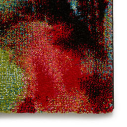 Multi Rug, Abstract Stain-Resistant Rug, Modern Multi Rug For Bedroom, Living Room, & Dining Room-80Cm X 150Cm - thumbnail 3