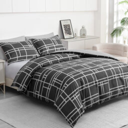 Pamposh King Size Duvet Cover Sets Premium Brushed Microfiber Reversible King Duvet Cover Sets With Zipper Closure - thumbnail 4