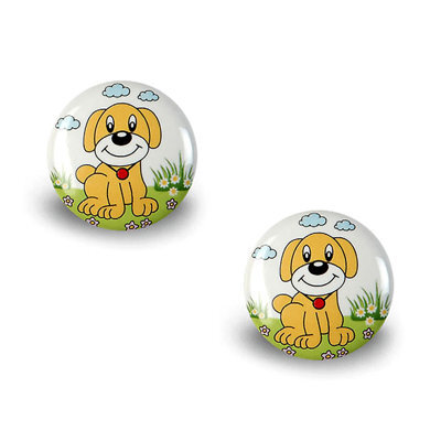 Decoranddecor - Knobs - Cabinet Door Knob - Drawer Knobs - Cupboard Knobs - Kids Dog - Bimba - Pair - image 1