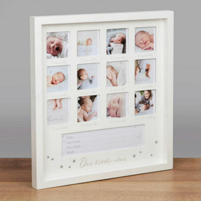 Bambino Baby First Year Collage Photo Frame - Our Little Star - image 1