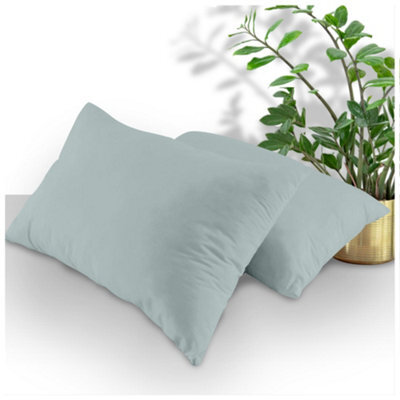 Gaveno Cavailia Plain Housewife Pillowcases Duck Egg, Pair