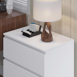 Fwstyle Carlton White 3 Drawer Chest (H) 77Cm (W) 60Cm (D) 40Cm - thumbnail 3