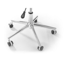 Oakham Executive Kirkwood Office Chair In White And Chrome - thumbnail 3
