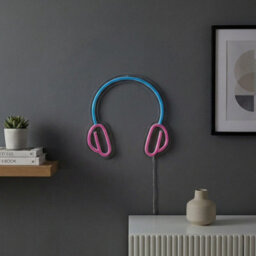 Garden Greatness Headphones Neon Wall Light Decor - thumbnail 2