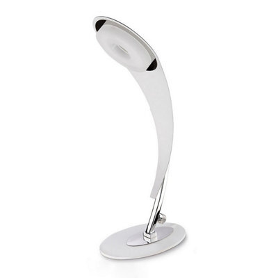 Luminosa Lighting Luminosa Tess Table Lamp 5W Led 3000K, 450Lm, Matt White/frosted Acrylic/polished Chrome, 3Yrs Warranty - image 1