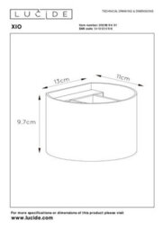 Lucide Xio Modern Up Down Wall Light - Led Dim. - G9 - 1X3,5W 2700K - White - thumbnail 7