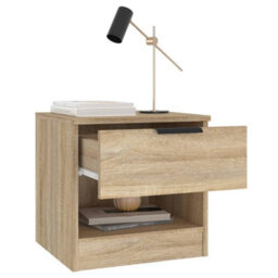 Berkfield Bedside Cabinets 2 Pcs Sonoma Oak Engineered Wood - thumbnail 4