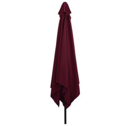 Berkfield Garden Parasol Red, Black 295 X 295 X 245 Cm Polyester, Steel - thumbnail 3