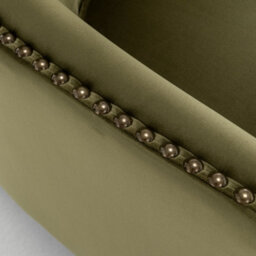 Velvet Sage Green Buttoned Ava Accent Chair - thumbnail 8