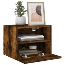 Walplus Tv Wall Cabinets 2 Pcs Smoked Oak 40X30X30 Cm Engineered Wood - thumbnail 5