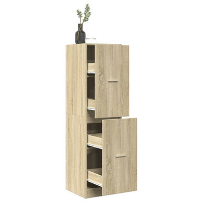 Walplus Apothecary Cabinet Sonoma Oak 40X41X144.5 Cm Engineered Wood - image 1