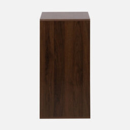 Sweeek - Sideboard Walnut Wood Effect 2-Door Storage Unit W 70 X D 35 X H 70 Cm - Kompo - thumbnail 3
