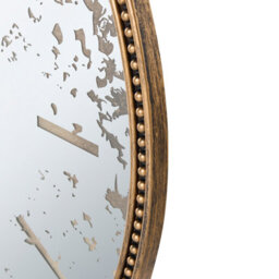 Beliani Retro Wall Clock Froissy 56 Cm Gold - thumbnail 5