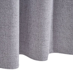 Thehotsale Solid Colour Faux Linen Polyester 100% Curtains Pair Blackout Curtains In Grey - thumbnail 8