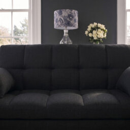 Sofaya Arlo Sofa Bed Plain Black Linen Convertible Pull Out Sofa Seater Chaise - thumbnail 9