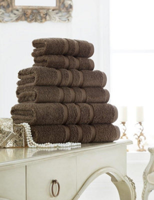 Gc Gaveno Cavailia 4 Pack Zero Twist Hand Towel 50X80 Cocoa Quick Absorbent & Super Soft Towels
