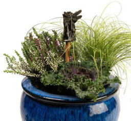 Jardinopia Dragonfly On Bamboo Cane Or Stake Topper - L5 X W5.5 X H8 Cm - thumbnail 4