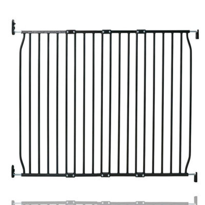 Safetots Screw Fit Metal Baby Gate, Black, 110Cm - 120Cm - image 1
