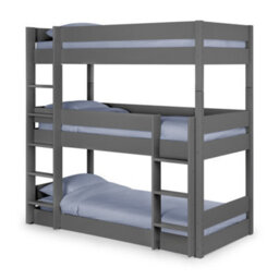 Julian Bowen Trio 90Cm Single Anthracite Black 3 Tier Triple Bunk Bed - thumbnail 2