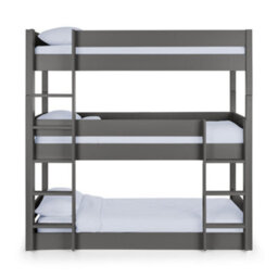 Julian Bowen Trio 90Cm Single Anthracite Black 3 Tier Triple Bunk Bed - thumbnail 5