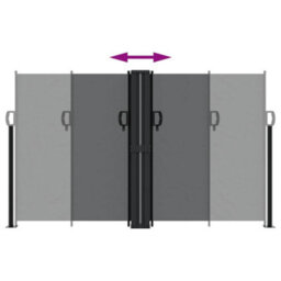 Walplus Retractable Side Awning Garden Sun Shade Canopy Gazebo For Back Door, Porch, Patio Black 140X1000 Cm - thumbnail 5