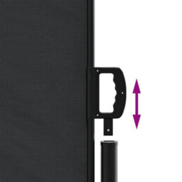 Walplus Retractable Side Awning Garden Sun Shade Canopy Gazebo For Back Door, Porch, Patio Black 140X1000 Cm - thumbnail 6