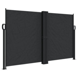 Walplus Retractable Side Awning Garden Sun Shade Canopy Gazebo For Back Door, Porch, Patio Black 140X1000 Cm - thumbnail 2