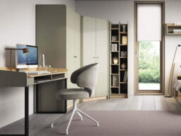 Arten Alessio Corner Wardrobe 95Cm Eucalyptus And Baltic Dune Oak With 2 Doors - thumbnail 3