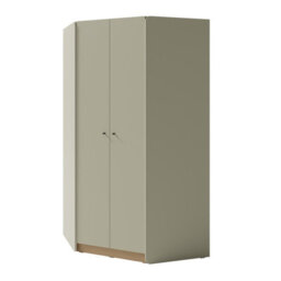 Arten Alessio Corner Wardrobe 95Cm Eucalyptus And Baltic Dune Oak With 2 Doors