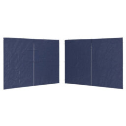 Walplus Party Tent Garden Gazebo Canopy Sidewall 2 Pcs With Zipper Pe Blue - thumbnail 2