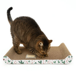 Almineez 2 X Cat Scratching Board With Catnip Reversible Corrugated Cardboard Scratch Pad - thumbnail 5