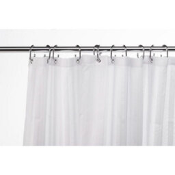 Croydex Woven Stripe Shower Curtain With Weighted Hem (180 X 180Cm) - thumbnail 3