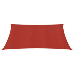 Berkfield Sunshade Sail 160 G/m2 Red 2.5X2.5 M Hdpe - thumbnail 2