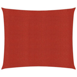 Berkfield Sunshade Sail 160 G/m2 Red 2.5X2.5 M Hdpe - thumbnail 1