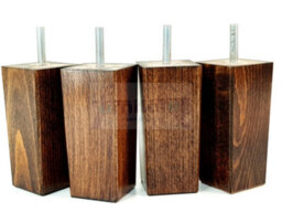 L&F 4X Replacement Furniture Legs Solid Wood 110mm High Sofas Chairs Settee Cabinets Legs M8 Tsp2055 - thumbnail 7