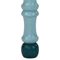 Berkfield Coffee Table Turquoise Hand Painted Solid Wood Mango - thumbnail 6