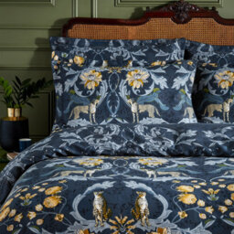 Paoletti Contemporary Nouvilla Animal Duvet Cover Set, Single, Blue - thumbnail 2