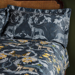 Paoletti Contemporary Nouvilla Animal Duvet Cover Set, Single, Blue - thumbnail 4