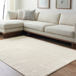 Livabliss Freud-Modern Ivory Off-White High Pile Living Dining Bedroom Rug 120 X 170 Cm Easy Care, Non Shedding - thumbnail 2