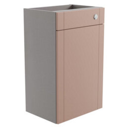 Ashford Matt Dusty Pink Shaker Freestanding Toilet Cabinet (H)820mm X (W)495mm - thumbnail 1