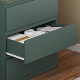 Lassic Vida Designs Denver Green 3 Drawer Chest Of Drawers (H) 770mm (W) 700mm (D) 400mm - thumbnail 8