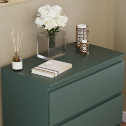 Lassic Vida Designs Denver Green 3 Drawer Chest Of Drawers (H) 770mm (W) 700mm (D) 400mm - thumbnail 7