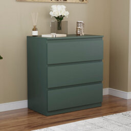 Lassic Vida Designs Denver Green 3 Drawer Chest Of Drawers (H) 770mm (W) 700mm (D) 400mm - thumbnail 5