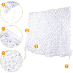 White 3X4M Rectangular Shade Sail Camouflage - thumbnail 2