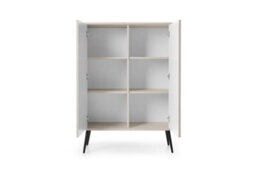Arte Luxurious Zova Highboard Cabinet H1290mm W1030mm D390mm In Cashmere - Opulent Storage Oasis - thumbnail 2
