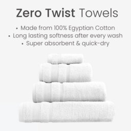 Allure Bath Fashions Luxury Zero Twist Egyptian Cotton Bath Sheet - White - thumbnail 6