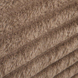 OHS Faux Fur Ribbed Fleece Duvet Cover Bedding Set, Mink - Superking - thumbnail 4