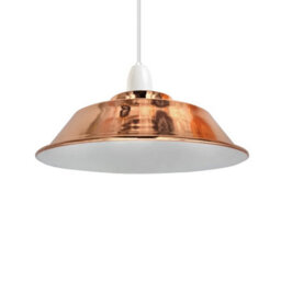 Rose Gold Metal Ceiling Light Shade 22Cm Easy Fit Pendant Lamp For Bedroom, Hallway & Cafe Pack Of 2 - thumbnail 7