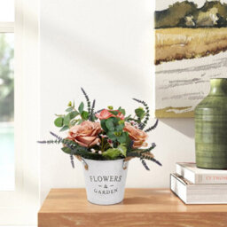 Thehotsale Artificial Roses Orange Artificial Flowers Lifelike Fake Faux Flowers Tabletop Decor - thumbnail 2